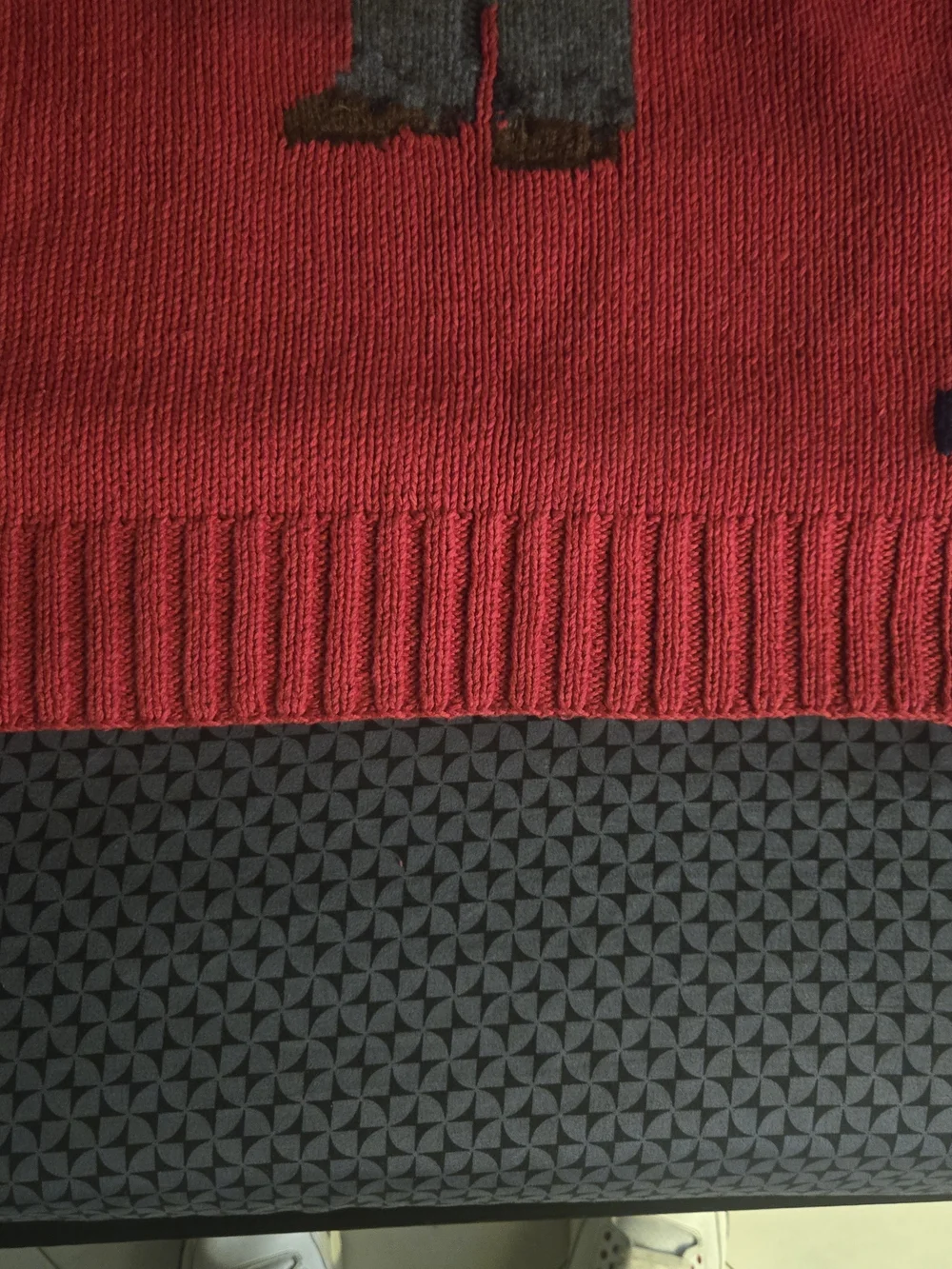 Polo by Ralph Lauren Red Polo Executive Bear Hand Knit Sweater. Like New.